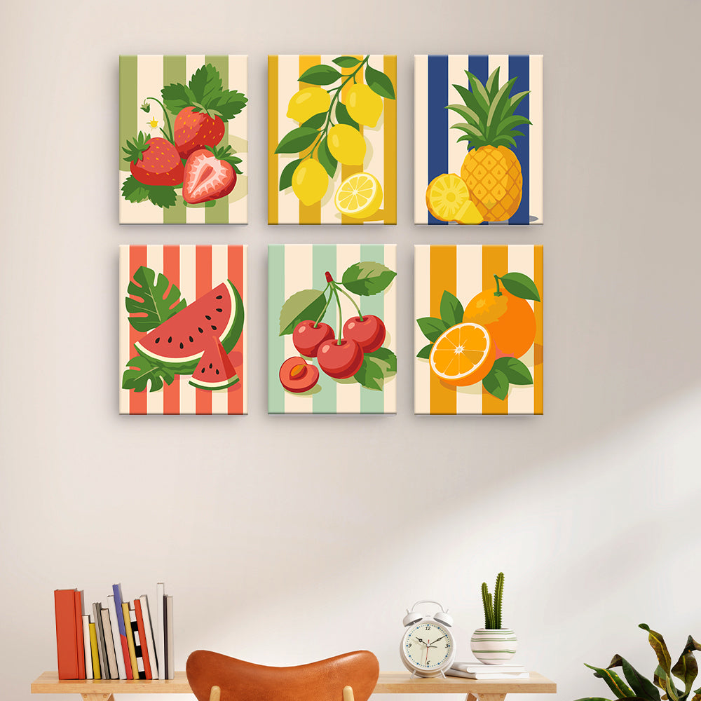 Fruits d’été rayés