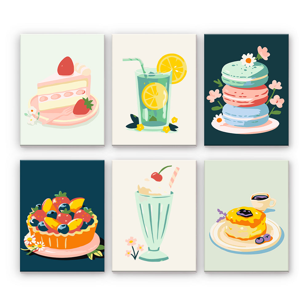 Desserts et boissons pastels