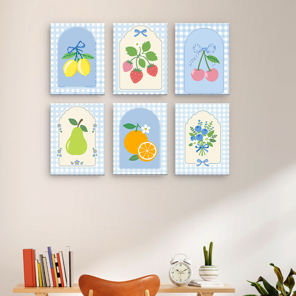 Étiquettes de fruits vintage