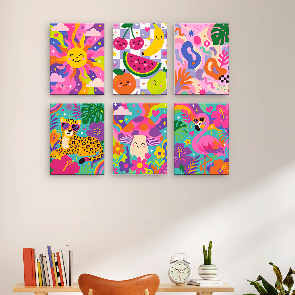 Collage tropical vibrant