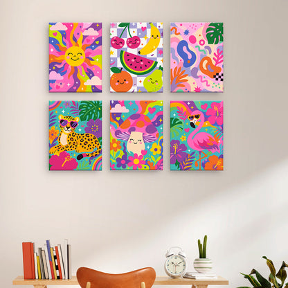 Collage tropical vibrant