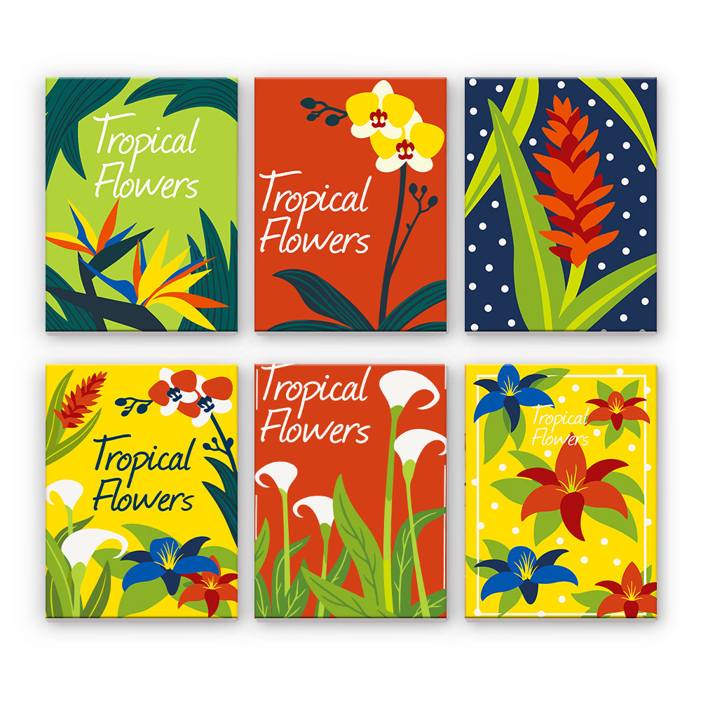 Affiches de fleurs tropicales