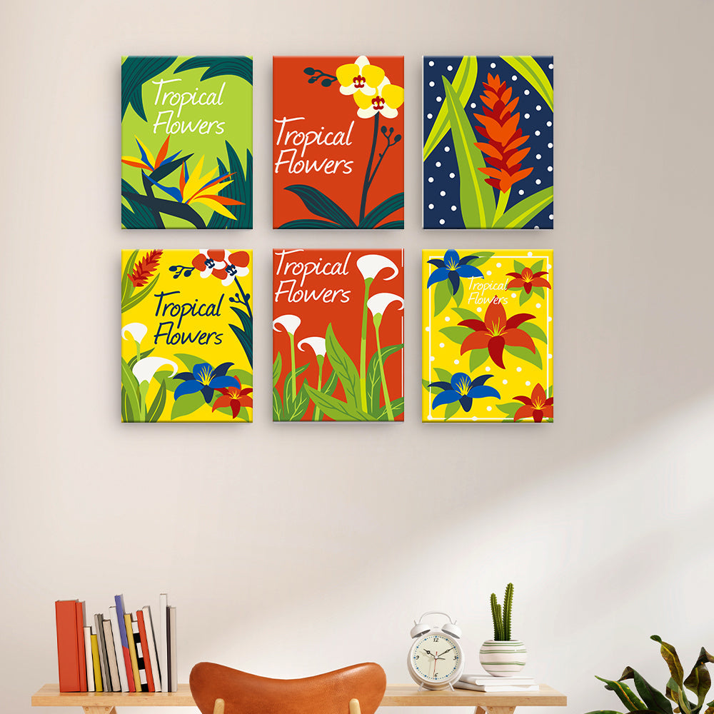 Affiches de fleurs tropicales