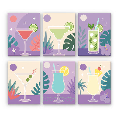 Art des cocktails tropicaux