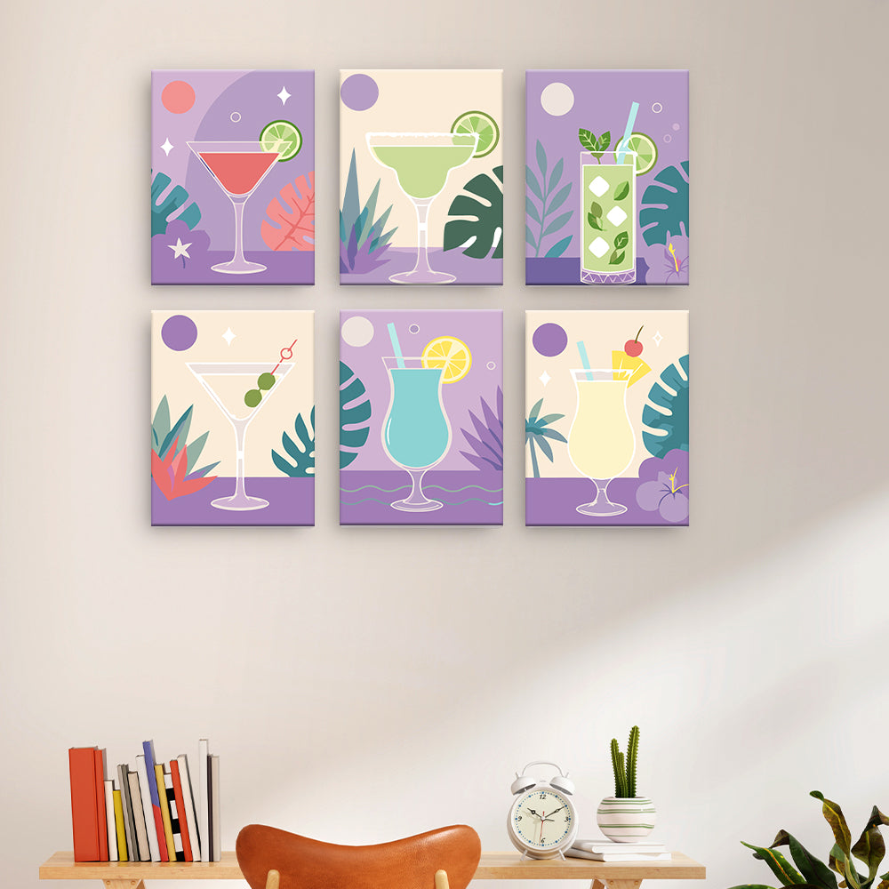 Art des cocktails tropicaux