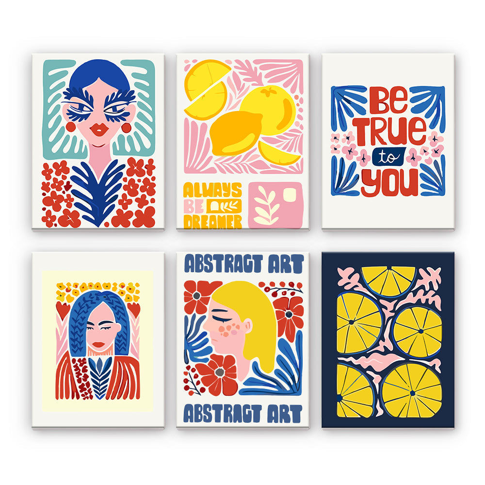 Citrons abstraits et femmes