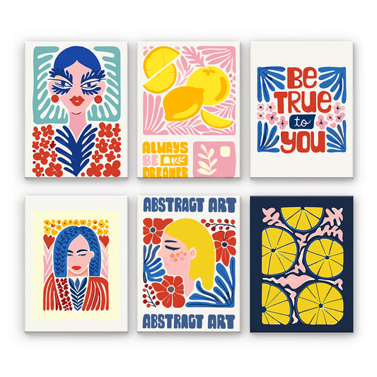Citrons abstraits et femmes