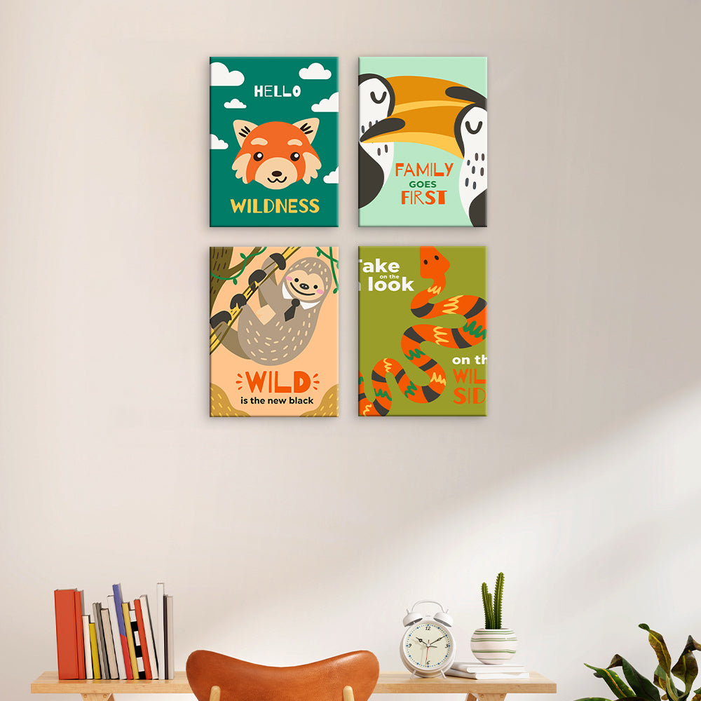 Affiches de citation d’animaux sauvages