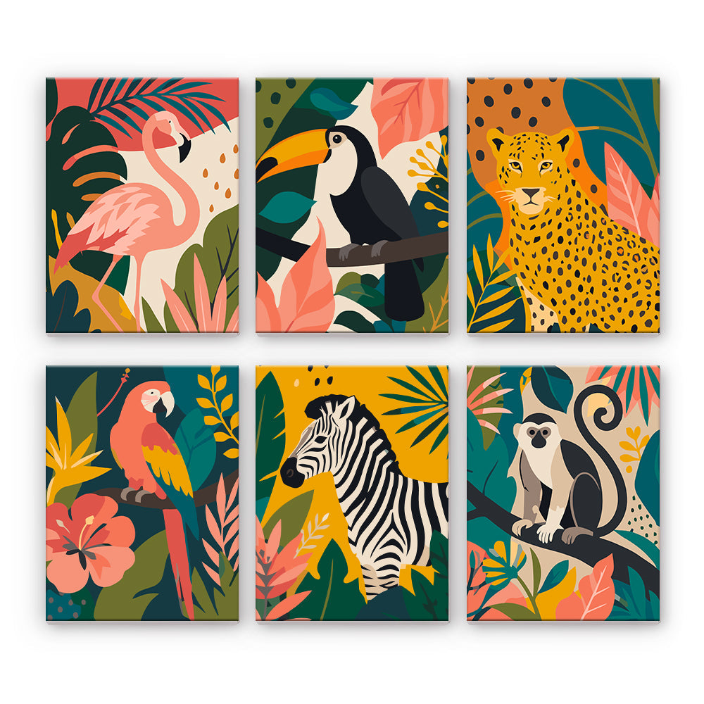 Animaux sauvages tropicaux