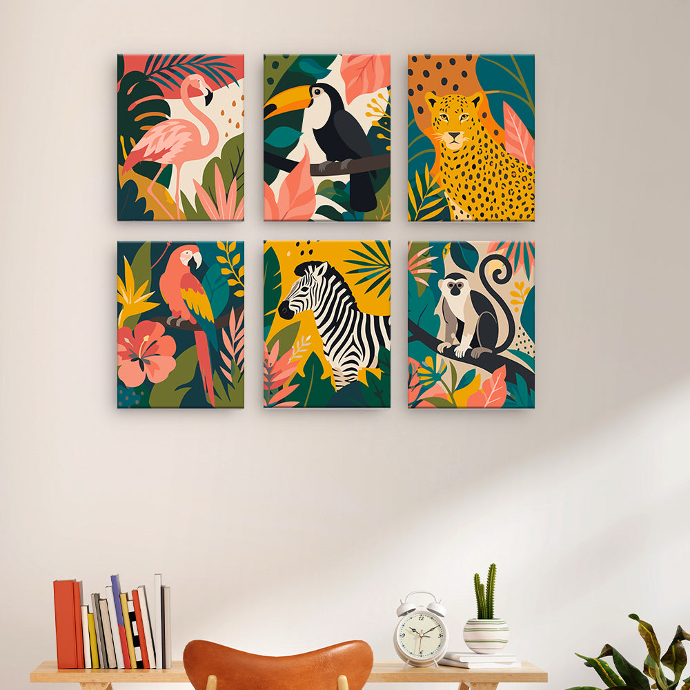 Animaux sauvages tropicaux