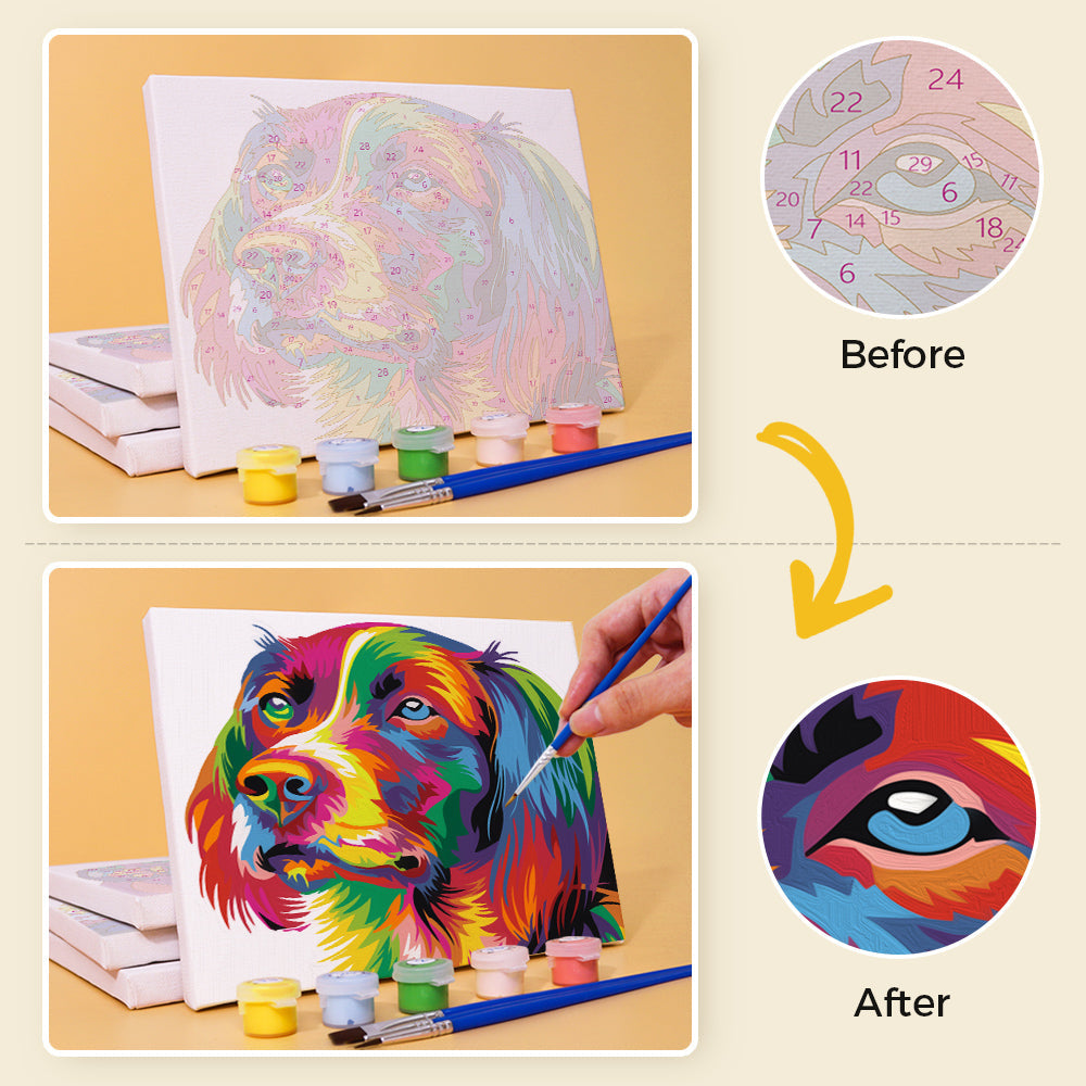 Animaux colorés – Peinture par numéros