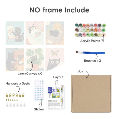 Chat noir tranquille