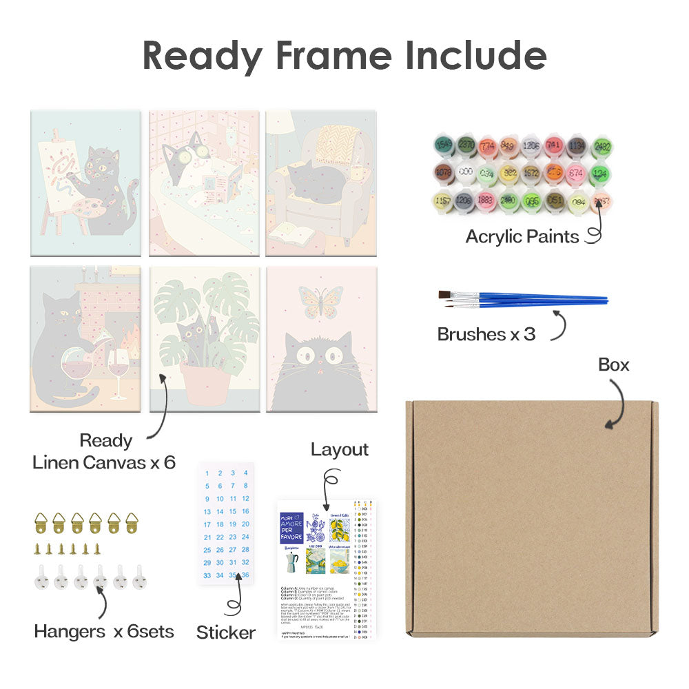 Chat noir tranquille