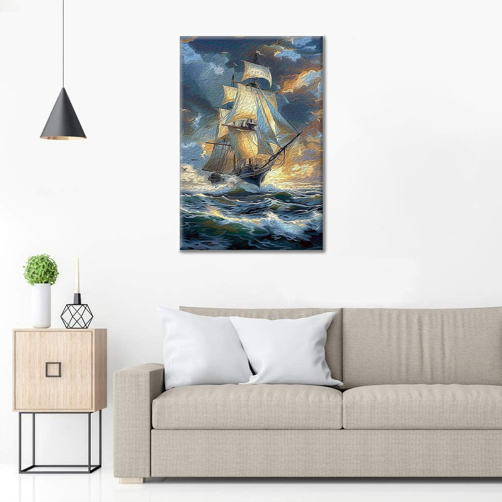 Voilier – Peinture par numéros
